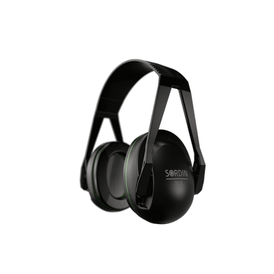 Sordin Classic XLS passive earmuffs, headband, left side view