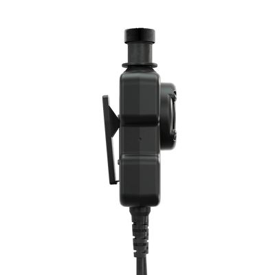 Sordin PTT dual-com splashproof push-to-talk unit, detail view