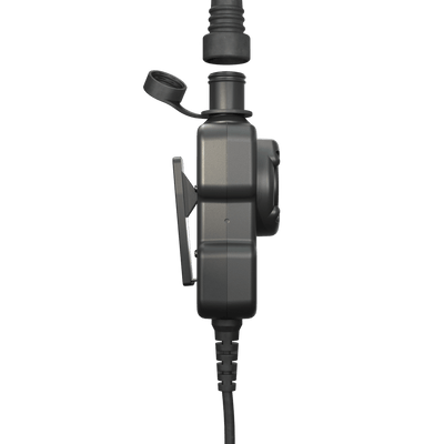 Sordin PTT single-com waterproof push-to-talk unit, detail view