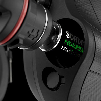 Close-up of the Sordin Supreme T2 CC battery hatch
