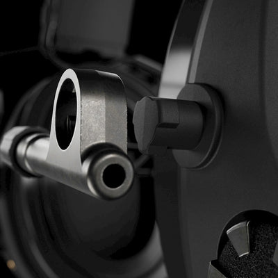 Close-up of the Sordin Supreme X2 flex bracket, alternate angle