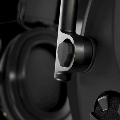 Close-up of the Sordin Supreme T2 flex bracket detail
