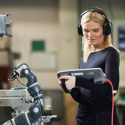 Sordin Classic passive earmuffs shown in a lifestyle setting