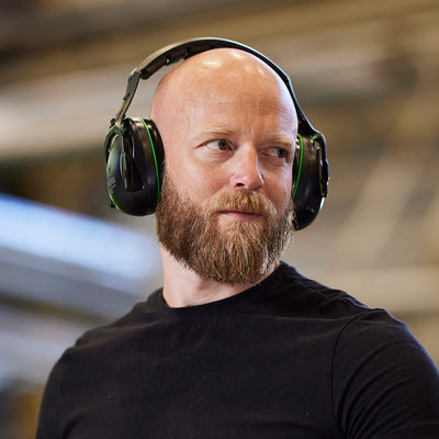 Sordin Classic passive earmuffs shown in a lifestyle setting