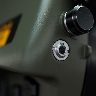 Close-up of the Sordin Supreme Pro-X LED AUX port