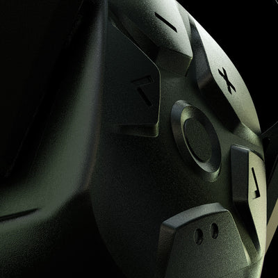 Close-up detail of the Sordin Sharp earmuffs