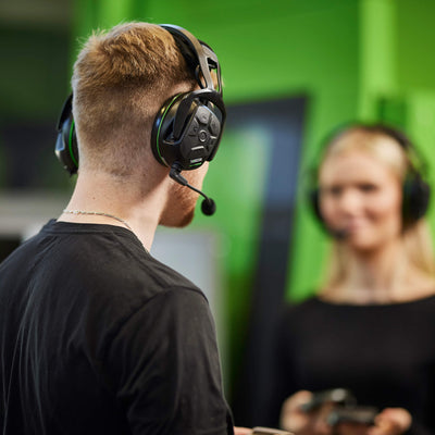 Sordin Sharp electronic earmuffs shown in a lifestyle setting
