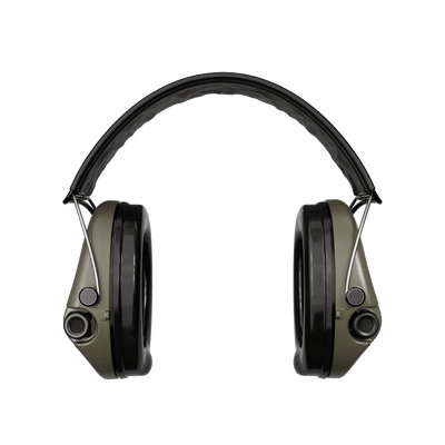 Sordin Supreme Pro electronic earmuffs, green, front view
