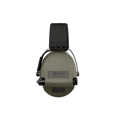 Sordin Supreme Pro electronic earmuffs, green, right view